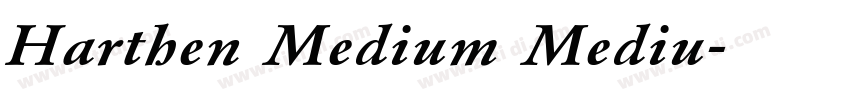 Harthen Medium Mediu字体转换